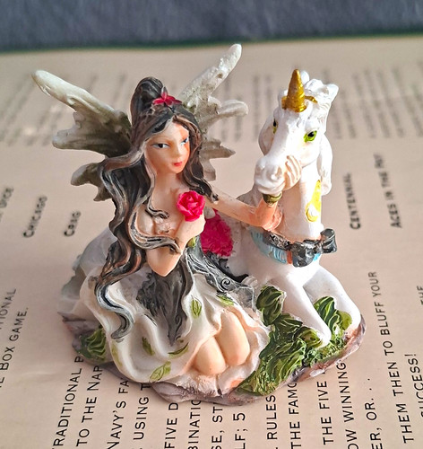 Fairy unicorn figurine - fairy,