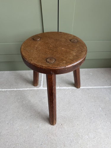 Antique oak wooden milking - oak,