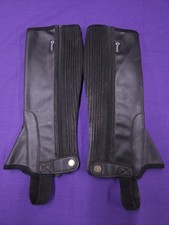 Requisite Childrens' Size Large Synthetic Black Half Chaps