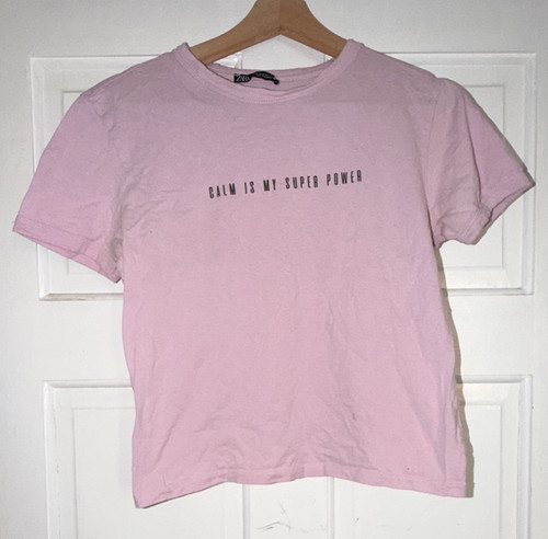 Zara pink slogan - zara,