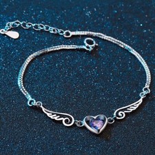 Angel Wing Love Heart Charm
