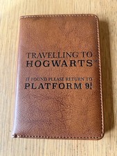 Harry Potter Hogwarts Platform 9 3/4 Faux Leather Passport Holder Travel Wallet