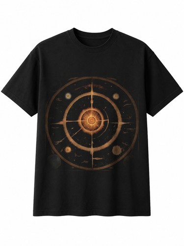 Detailed celestial chart torn - detailed,