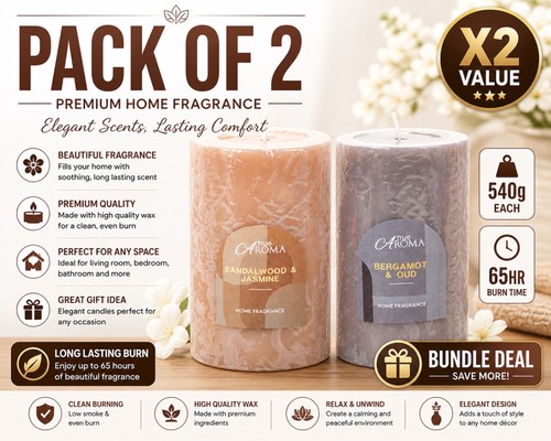 Scented candle sandalwood - candle,
