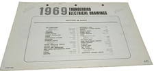 Original 1969 Thunderbird Electrical Drawings Diagrams Schematics Restoration