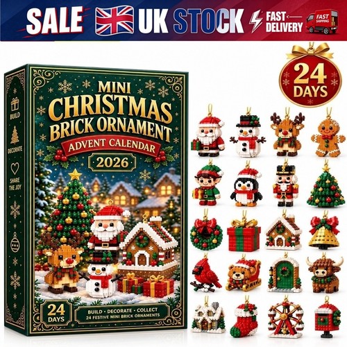 Mini christmas brick ornament - christmas,