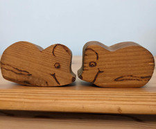Vintage Carved Wooden Mouse