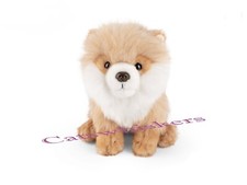 Sitting Pomeranian Puppy Plush Soft Toy Dog Teddy 10 year guarantee. Gift.