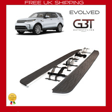 LAND ROVER DISCOVERY 5 L462 SIDE STEPS RUNNING BOARDS BLACK AND SILVER 2016-2021
