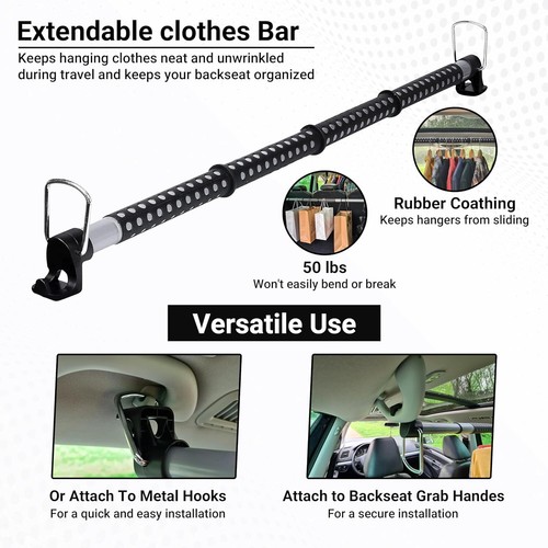Clothes hanger bar for - hanger, car