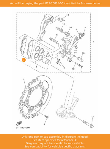Yamaha brake pad kit - yamaha,