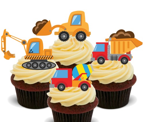 Diggers trucks edible - diggers, &