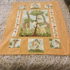 Giraffe/butterflies Cot Cover