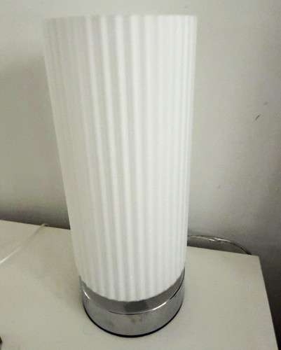 Modern white ribbed - white,