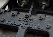 Old School Bmx Original 80s MKS Graphite X Pedals 9/16 3pc Fit - Haro Master