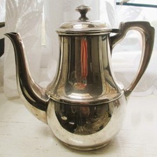 one person teapot silver plate