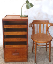 An Oak Vintage Industrial , Ministry  Art Deco Filing / Cabinet Chest Of Drawers