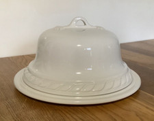 Vintage White Ironstone Cheese