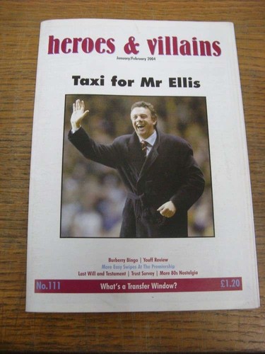 Jan 2004 fanzine aston villa - aston,