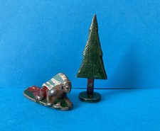 WENDAL NATIVE AMERICAN INDIAN AND TREE TOY SOLDIER ALUMINIUM VINTAGE WEND-AL