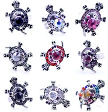 Adjustable baby turtle / tortoise sitting on mummy ring, multiple choices