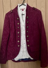 Joe Browns Dark Red Brocade