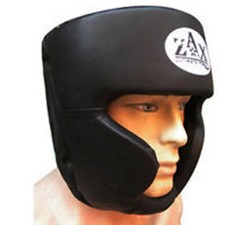 Real leather boxing head - leather, guard