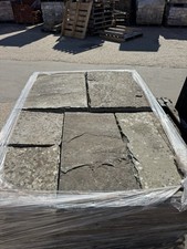 Reclaimed Grey Natural Stone Rustic Paving Slabs Large Amount In Stock