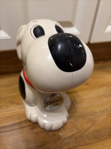 Singing dog treat jar vintage - dog,