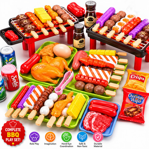 Kids bbq kitchen toy set - bbq,