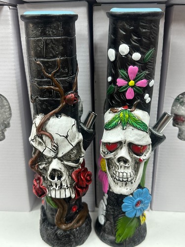 Resin bong 25cm - resin, skulls