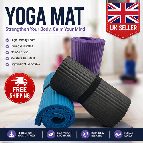 Yoga mat 15mm thick - mat, exercise