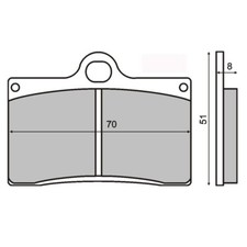 PAIR OF BRAKE PADS FOR KTM 125