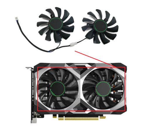 Pair fans cooler - fans, msi