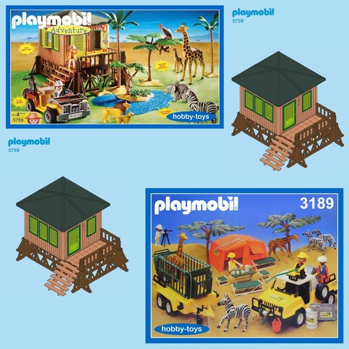 Playmobil safari lodge 3189 - playmobil, *