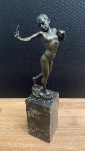 Bronze figure young - man, 33
