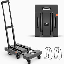 Ronlap Folding Hand Truck, 6 Wheels, Moving Dolly, Trolley, up to 225KG Capacity