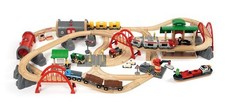 BRIO - Deluxe Railway Set 33052 87 Piece Wooden Railway Set TRAIN QUALITY BNIB