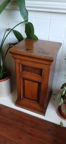 Oak cupboard bedside crafting - oak,