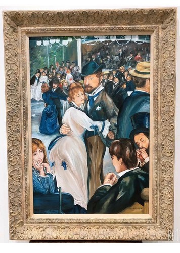 Oil painting moulin - moulin, de