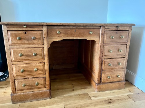 Large light oak double