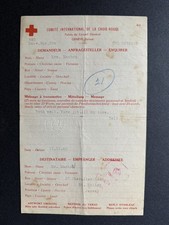 Jersey World War Two German Occupation Red Cross Letter