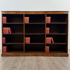 Antique 20th Century Large Open Bookcase In Mahogany ( REF AF-4534 )