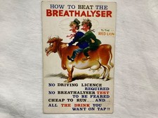 How to beat the breathalyser ... Bamforth & Co. Ltd postcard
