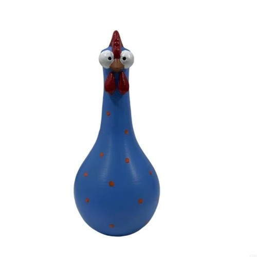 Resin long neck chicken vases - long,