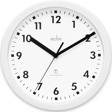 Acctim Nardo 20cm Radio Controlled White Wall Clock