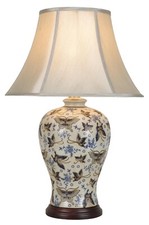 Ivory Ceramic Lamp Oriental