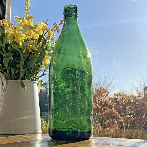 Vintage green glass - glass, rogers