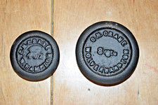8oz & 4oz G H Crane Cast Iron Scale Weights