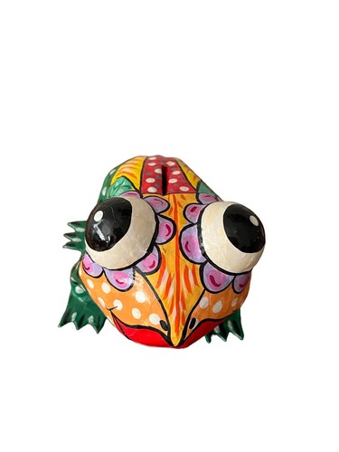 Vintage paper mache big eye - paper,